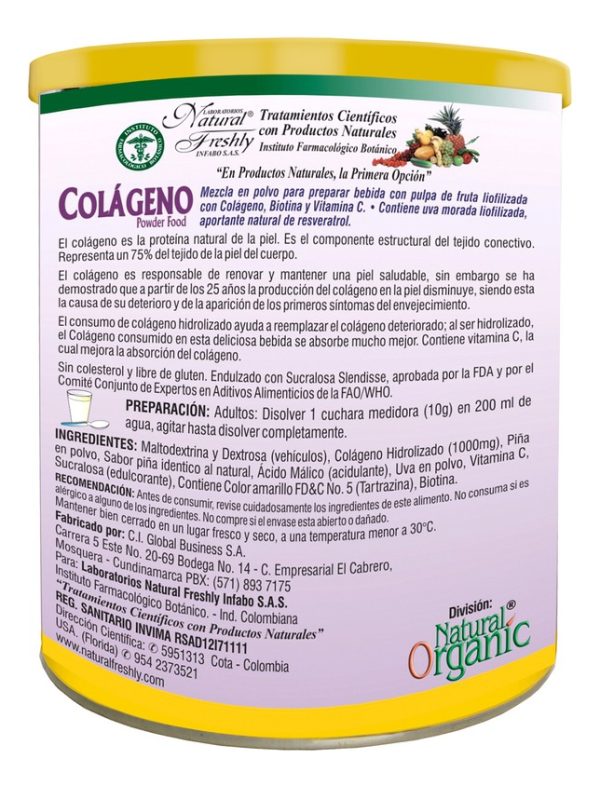 Colageno Hidrolizado Con Resveratrol Piña 500 Gr - Imagen 3