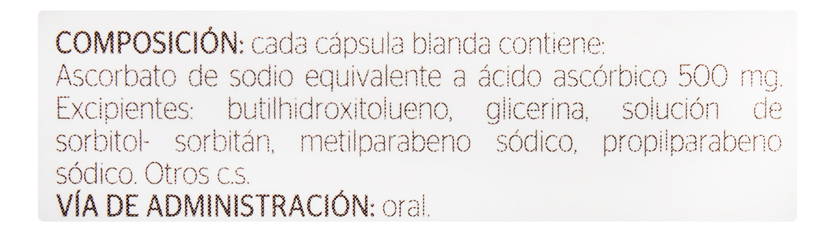Vitamina C 500mg 60 Cápsulas Procaps - Imagen 3
