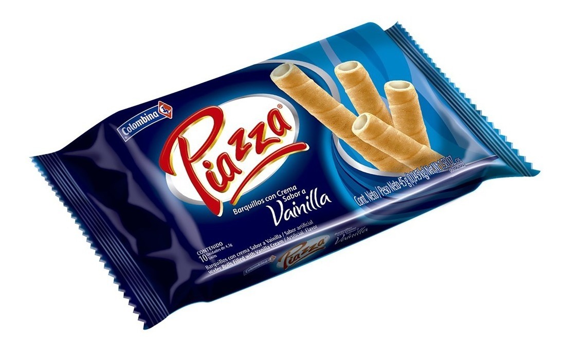 Barquillo Piazza Vainilla 10 Uds