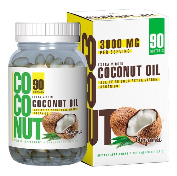 Coconut Oil 3000 Mg 90 Capsulas Blandas - Healthy America