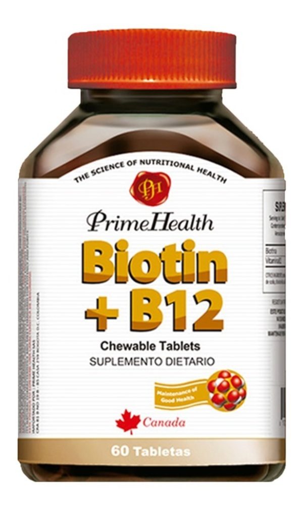 Biotina + B12 Masticable 60tab