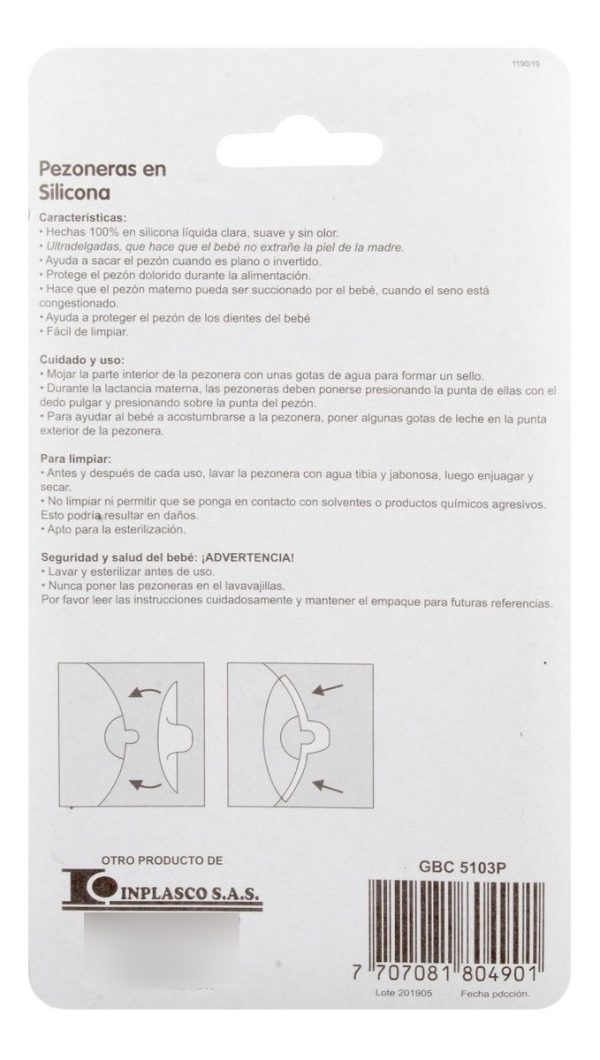 Pezonera Silicona Paticos. - Imagen 2