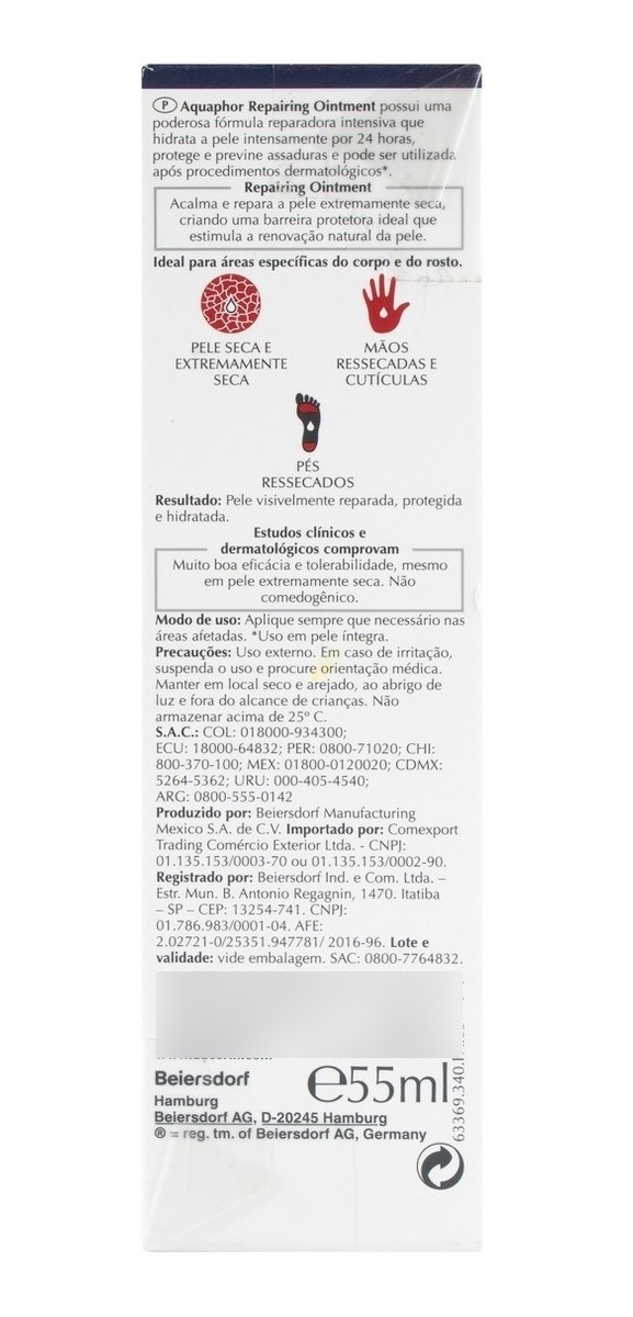 Eucerin Pomada Reparadora Intensiva Hidratante Aquaphor 55ml - Imagen 4