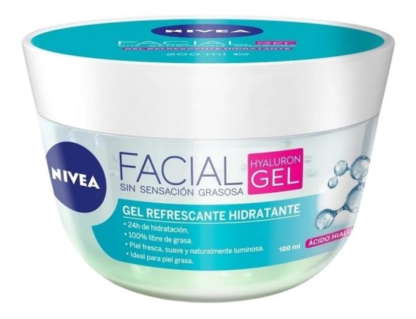 Gel Facial Nivea Hidratante Piel Grasa - Ácido Hialurónico