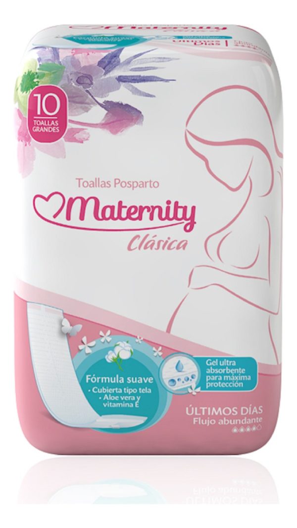 Toallas Posparto Materna Clásica - Flujo Moderado Maternity