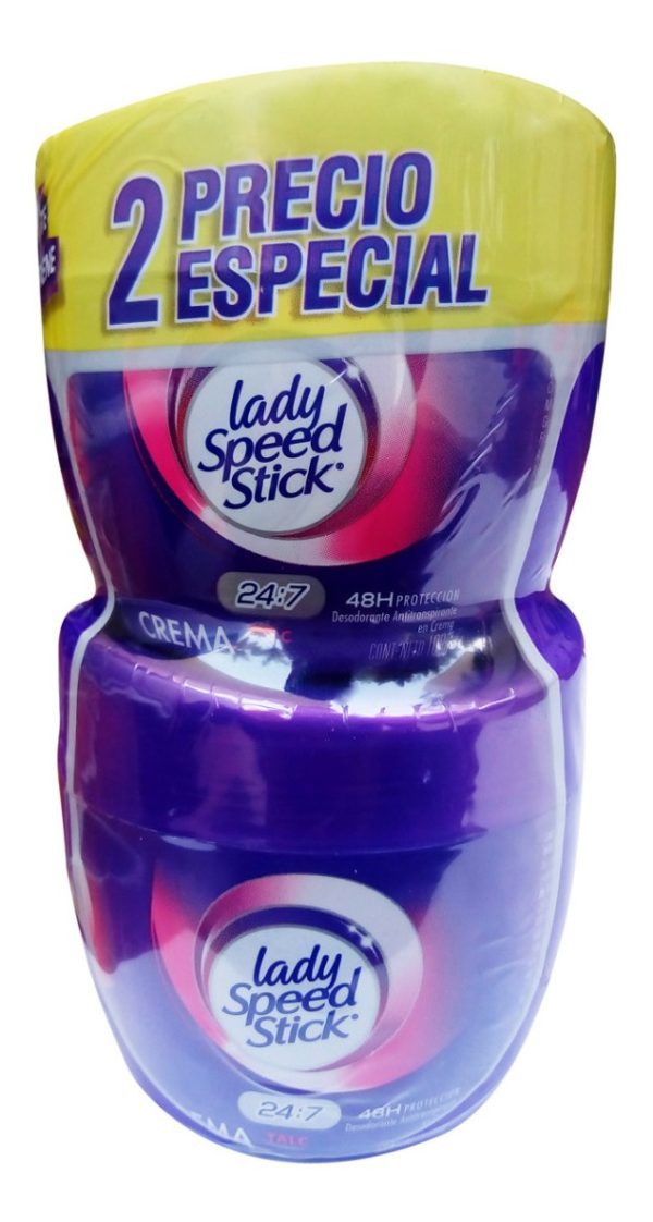 2 Desodorantes Lady Speed Stick Crema 10