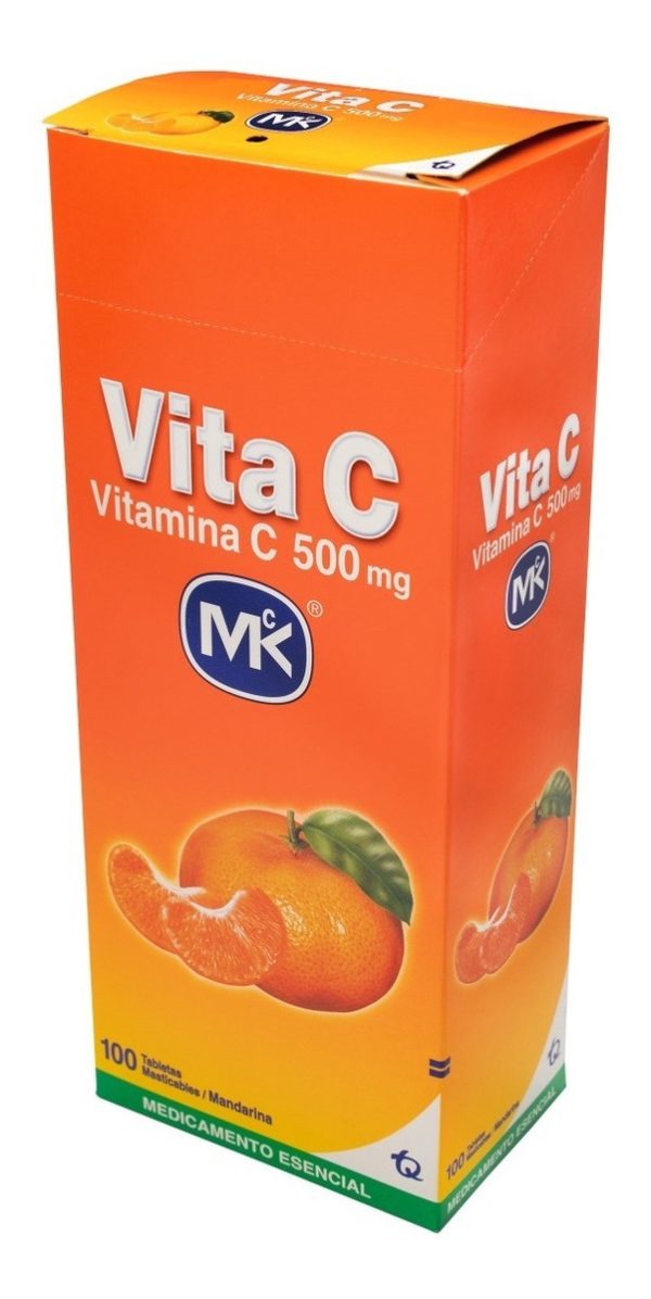 Vitamina C 500 Mg Tuttifrutti 100 Tabletas Mk - Imagen 3