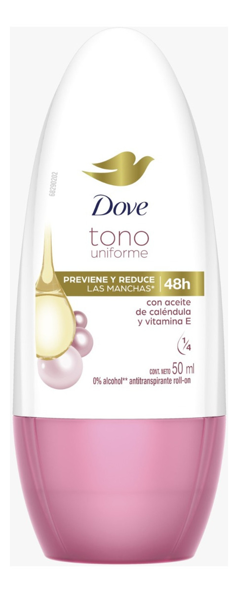Desodorante Dove Roll-on Tono Uniforme - Aclara Axilas