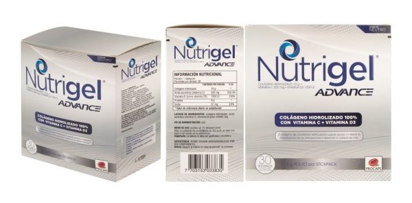 Nutrigel Advance 30 Sobres, Colágeno Hidrolizado 100% - Imagen 3