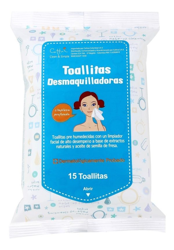 Toallas Desmaquilladoras Con Extractos Naturales 15uns