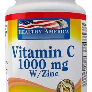 Vitamina C 1000 Mg Con Zinc 100 Capsulas Healthy America