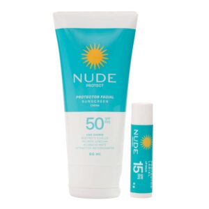 Protector Solar Para El Rostro Nude + Labial Protector
