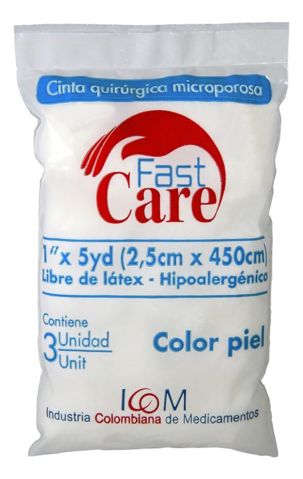 Micropore Piel Fast Care 1x5 3 Unidades