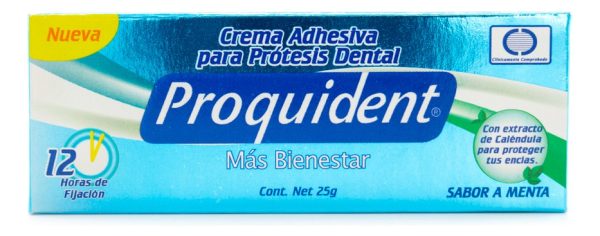 Crema Adhesiva Para Protesis Proquident X 25 G Menta