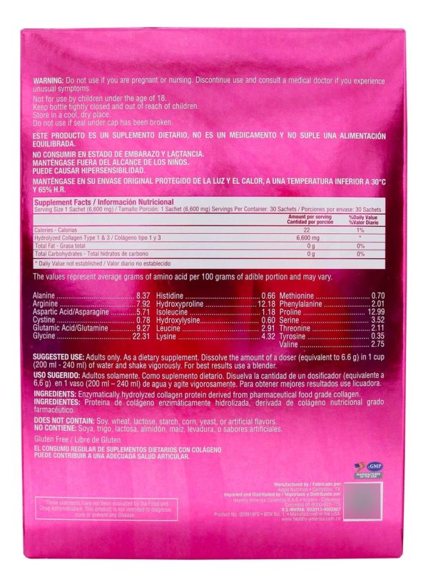 Colágeno Hidrolizado Rejuvicare Powder 30 Sobres - Imagen 2