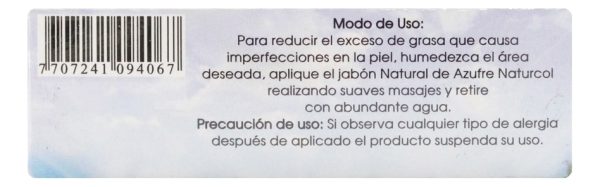 Jabon Azufre 100 Gr Naturcol - Imagen 3