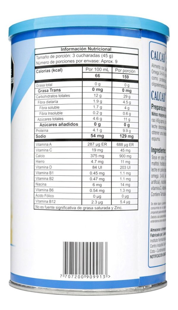 Multivitaminico Calcad Omega 369 400 G - Imagen 3
