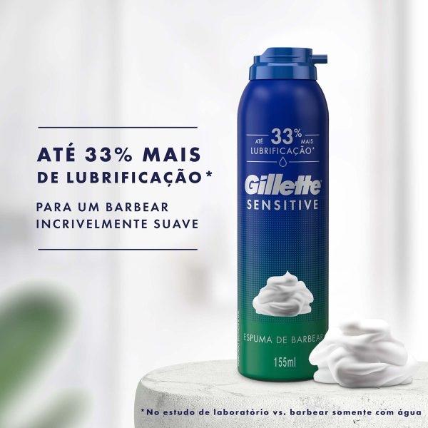Espuma De Afeitar Gillette Sensitive X 150 Gr - Imagen 5