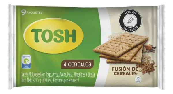 Galletas Tosh Fusión Cereales 9 Unidades