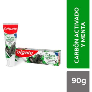 Crema Dental Colgate Natural Extract Carbon Y Menta 90 Gr