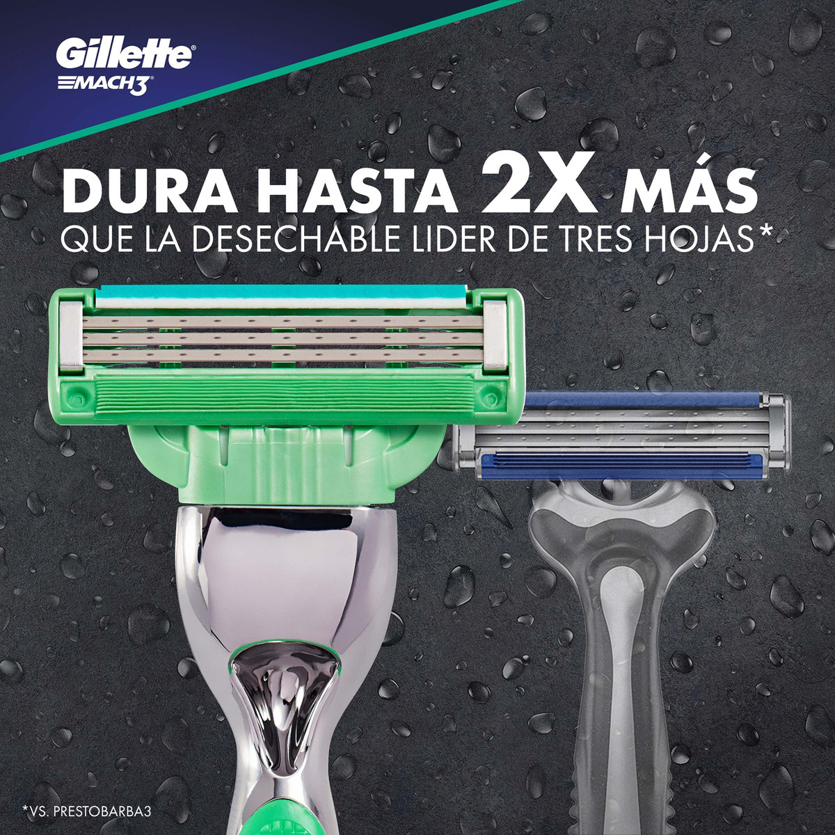 Repuestos Maquina Gillette Mach3 Sensitive X2 Unidades - Imagen 6