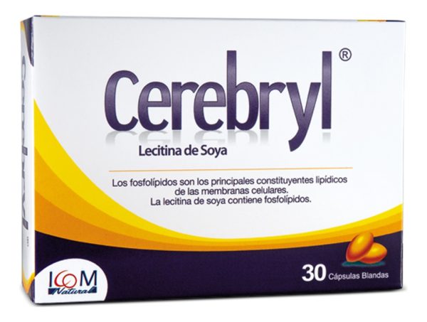 Cerebryl 1200 Mg Lecitina De Soya - 30 Cápsulas Blandas