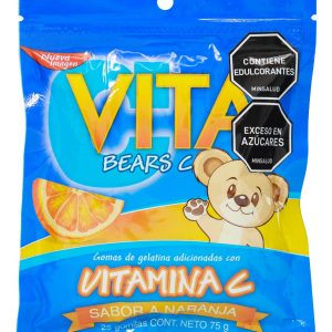 Gomas Vitamina C Vita Bears C Naranja 25 Unidades