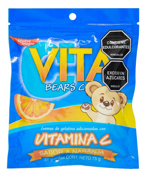 Gomas Vitamina C Vita Bears C Naranja 25 Unidades
