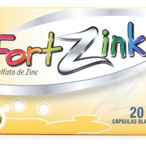 Fortzink Sulfato De Zinc 20 Mg 20 Capsulas Blandas
