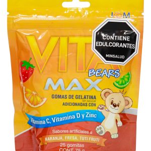 Gomas Vitamina C Vita Bears Max 75g 25 Unidades