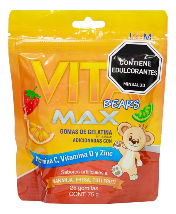 Gomas Vitamina C Vita Bears Max 75g 25 Unidades