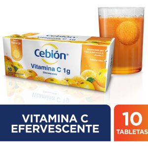 Vitamina C Cebion 10 Tabletas Efervescente Naranja