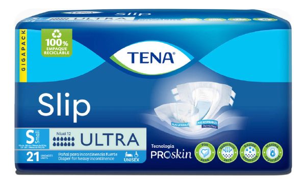 Pañales Incontinencia Tena Slip Ultra Talla S 21 Unidades