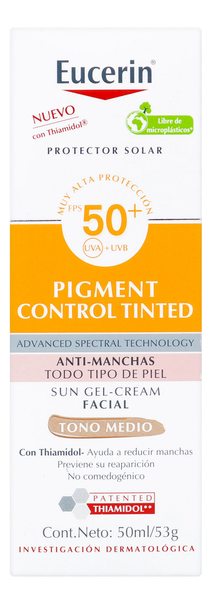 Protector Solar Eucerin Pigment Control Tinted Tono Medio