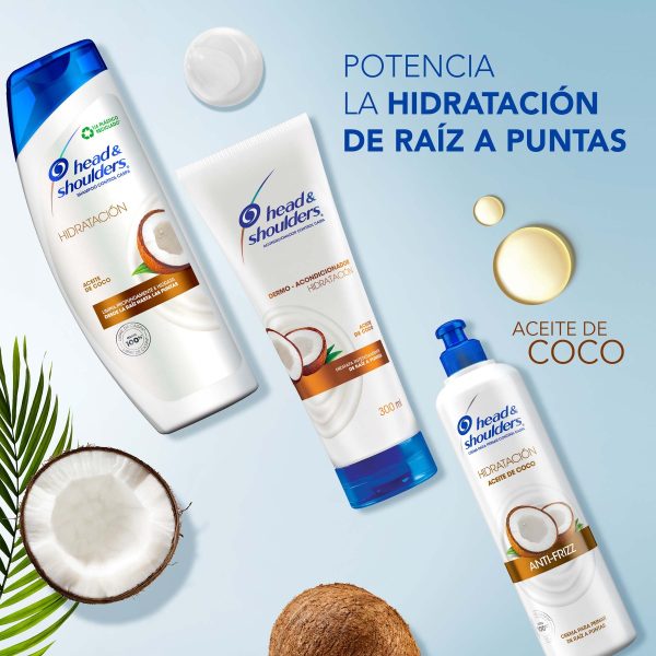 Shampoo Head & Shoulders Hidratacion Aceite De Coco 180 Ml - Imagen 4