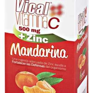 Vitamina C + Zinc Vical Mandarina 500 Mg 100 Tabletas