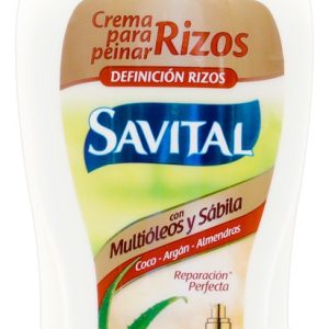 Crema Para Peinar Savital Con Multioleos Y Sabila 275 Ml
