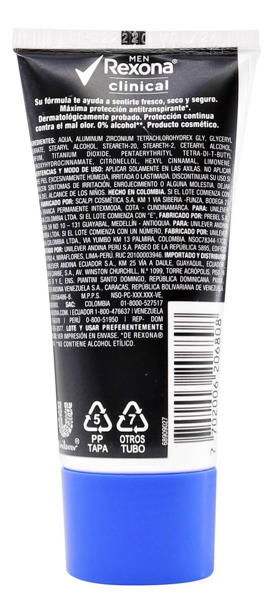Desodorante En Crema Rexona Clinical Men 30 G - Imagen 2