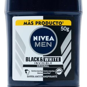 Desodorante Nivea Barra Invisible Black White 50 Gr