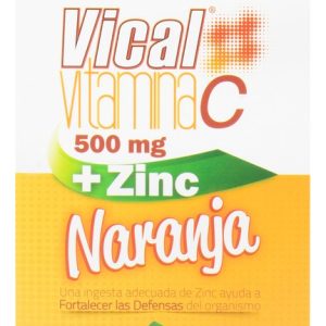 Vitamina C + Zinc Vical Naranja 500 Mg 100 Tabletas