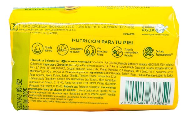 Jabón Palmolive Banana Y Aguacate Nutrición Renovadora 110 - Imagen 2
