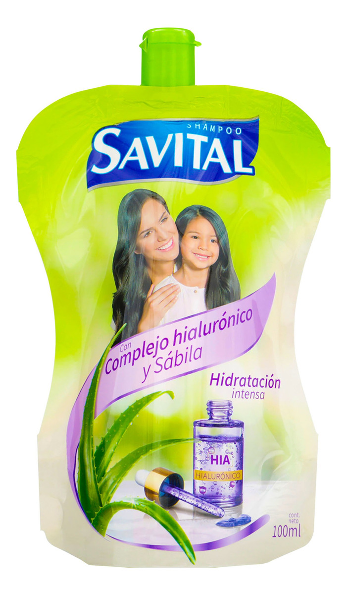 Shampoo Savital Complejo Hialurónico Y Sabila 100 Ml