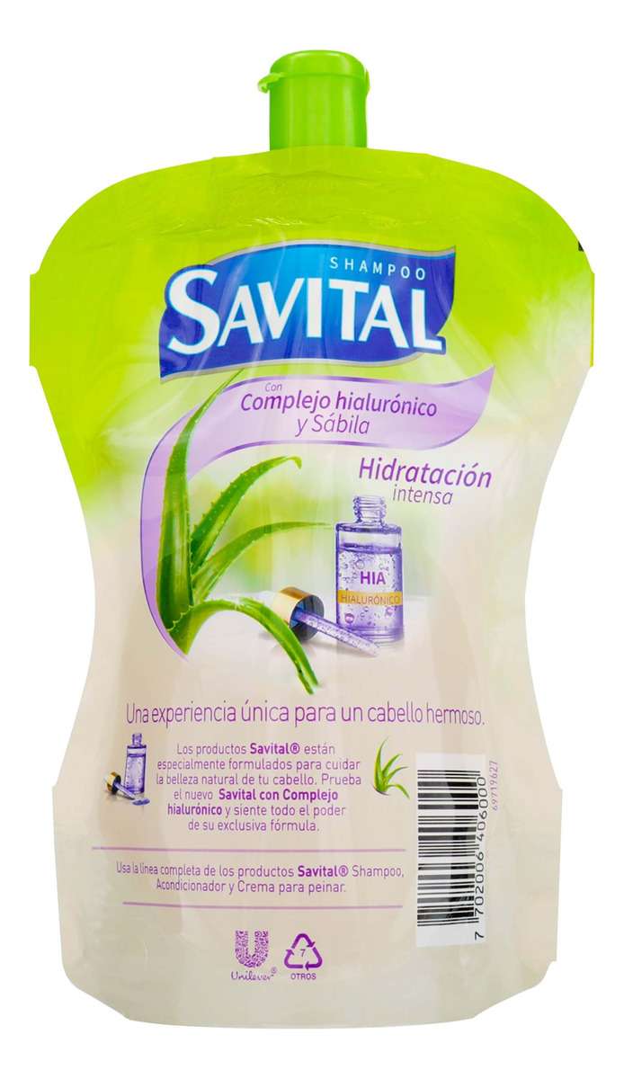 Shampoo Savital Complejo Hialurónico Y Sabila 100 Ml - Imagen 2