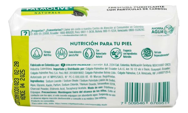 Jabón Palmolive Carbon Frescura Purificante 110 G - Imagen 2