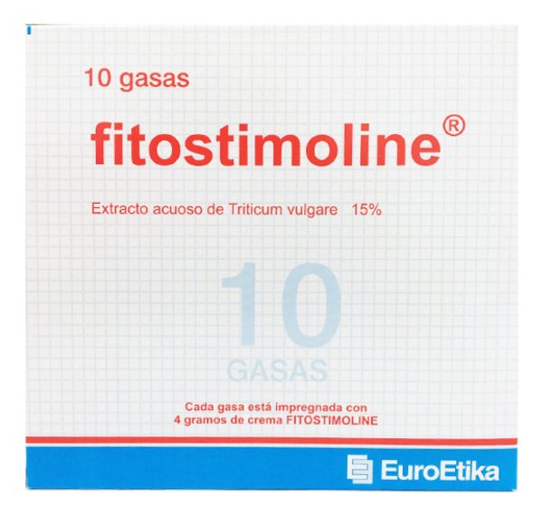 Fitostimoline Gasa Cicatrizante 10 X 10 Cm 10 Unidades
