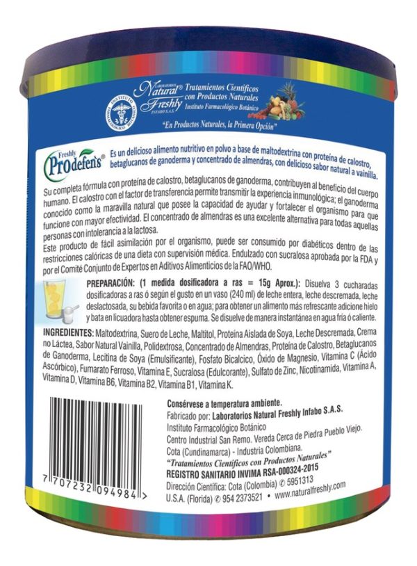 Prodefens Con Prebioticos 400 G - Imagen 3