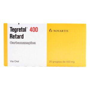 Carbamazepina Tegretol Retard 400 Mg 20 Tabletas
