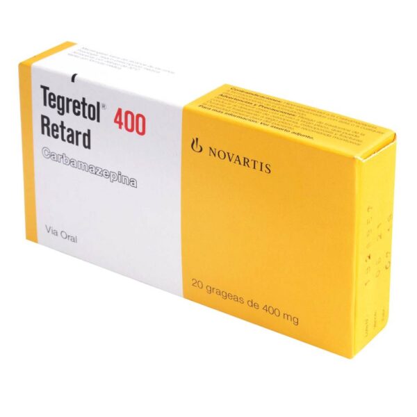 Carbamazepina Tegretol Retard 400 Mg 20 Tabletas - Imagen 2