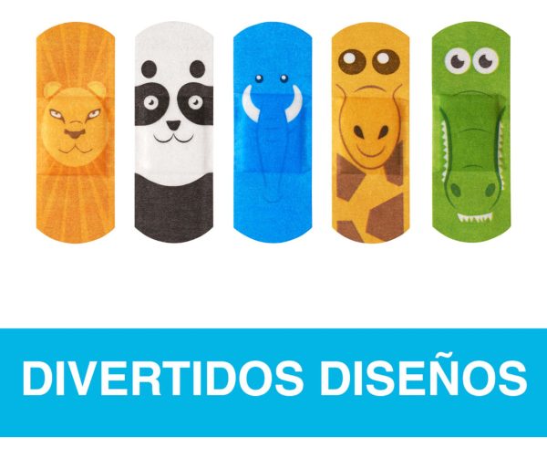 Curas Nexcare Niños Animales Impermeables 20 Unidades - Imagen 2
