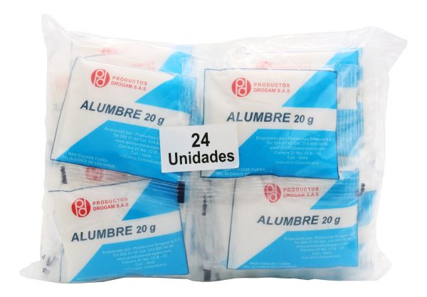 Alumbre 20 Gr 24 Sobres Drogam